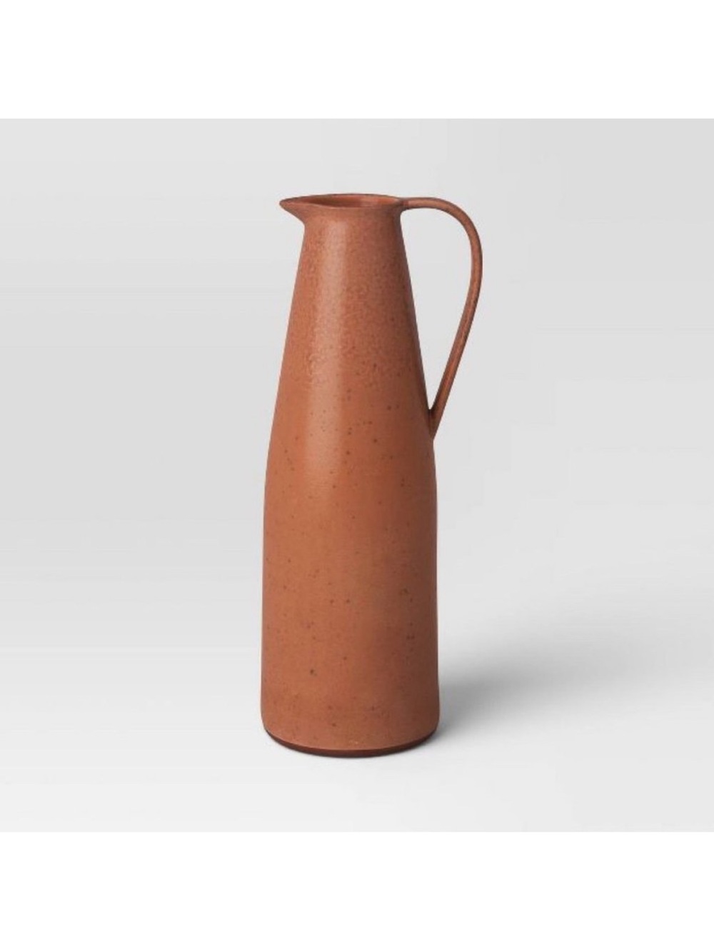 Threshold Rust Terracotta Tall Ceramic Harvest Fall Pitcher Vase , RARE